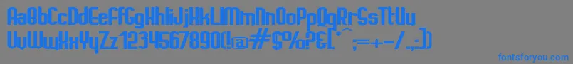 IgnotoB Font – Blue Fonts on Gray Background