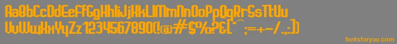IgnotoB Font – Orange Fonts on Gray Background