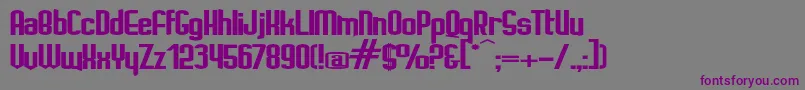 IgnotoB Font – Purple Fonts on Gray Background