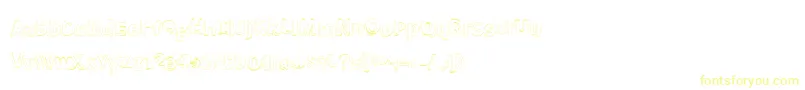Шрифт MeatloafShadowOutline – жёлтые шрифты