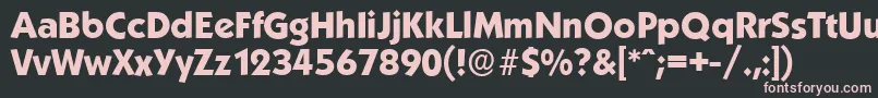 KoblenzserialXboldRegular Font – Pink Fonts on Black Background