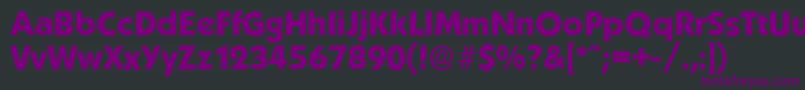 KoblenzserialXboldRegular Font – Purple Fonts on Black Background