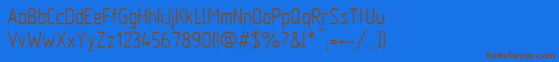 GostTypeA Font – Brown Fonts on Blue Background