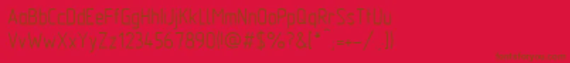 GostTypeA Font – Brown Fonts on Red Background