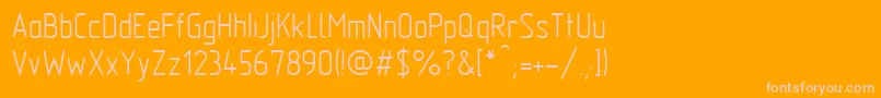 フォントGostTypeA – オレンジの背景にピンクのフォント