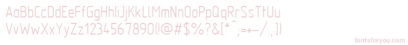 GostTypeA Font – Pink Fonts on White Background