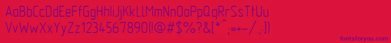 GostTypeA Font – Purple Fonts on Red Background