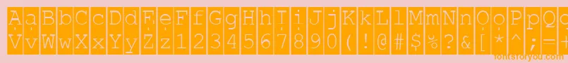 Readhi Font – Orange Fonts on Pink Background