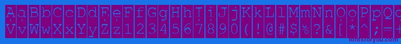 More about Readhi Font Readhi Font – Purple Fonts on Blue Background