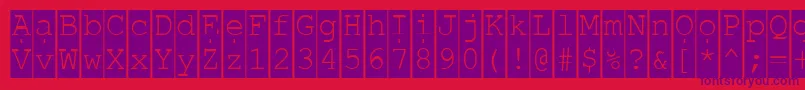 Readhi Font – Purple Fonts on Red Background