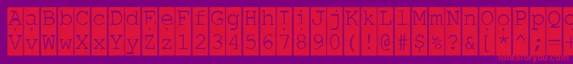 Readhi Font – Red Fonts on Purple Background