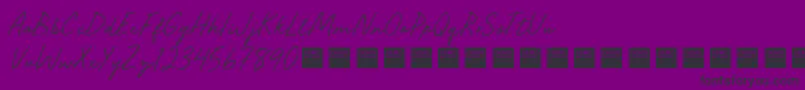 SeasideGrooveDemo Font – Black Fonts on Purple Background