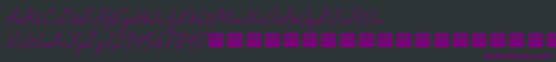 SeasideGrooveDemo Font – Purple Fonts on Black Background