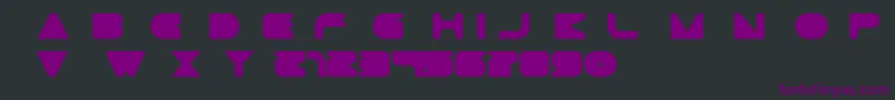GtekMinimal Font – Purple Fonts on Black Background