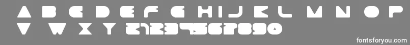 Шрифт GtekMinimal – белые шрифты на сером фоне