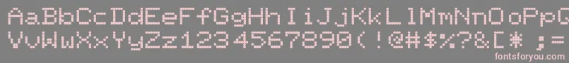 フォントFillit – 灰色の背景にピンクのフォント