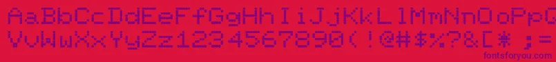 More about Fillit Font Fillit Font – Purple Fonts on Red Background