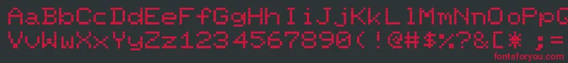Fillit Font – Red Fonts on Black Background