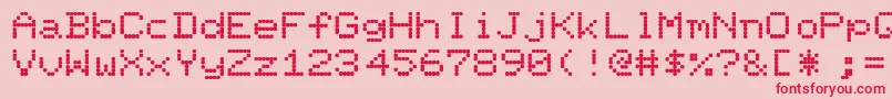 Fillit Font – Red Fonts on Pink Background