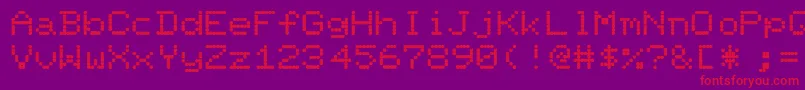 Fillit Font – Red Fonts on Purple Background