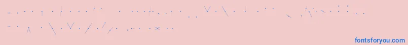 KhCosan3 Font – Blue Fonts on Pink Background
