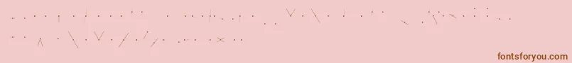 KhCosan3 Font – Brown Fonts on Pink Background