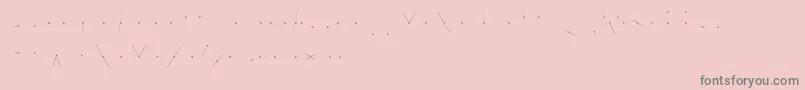 KhCosan3 Font – Gray Fonts on Pink Background