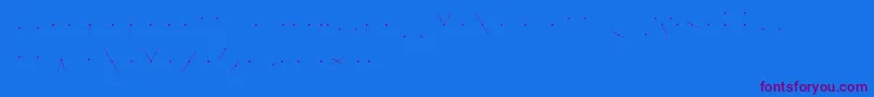 KhCosan3 Font – Purple Fonts on Blue Background