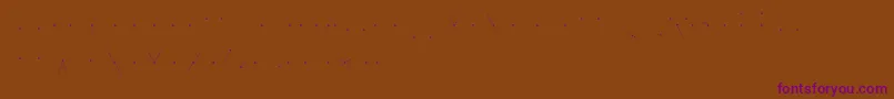 KhCosan3 Font – Purple Fonts on Brown Background