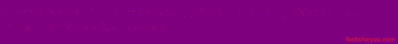 KhCosan3 Font – Red Fonts on Purple Background