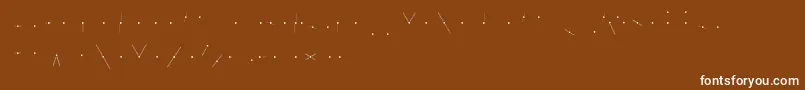 KhCosan3 Font – White Fonts on Brown Background