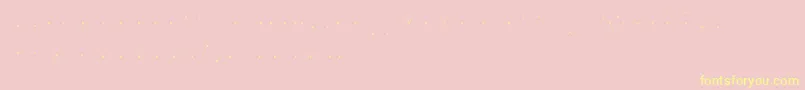 KhCosan3 Font – Yellow Fonts on Pink Background