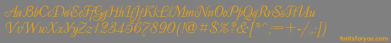 Decornormal.Kz Font – Orange Fonts on Gray Background