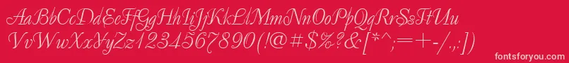 Decornormal.Kz Font – Pink Fonts on Red Background