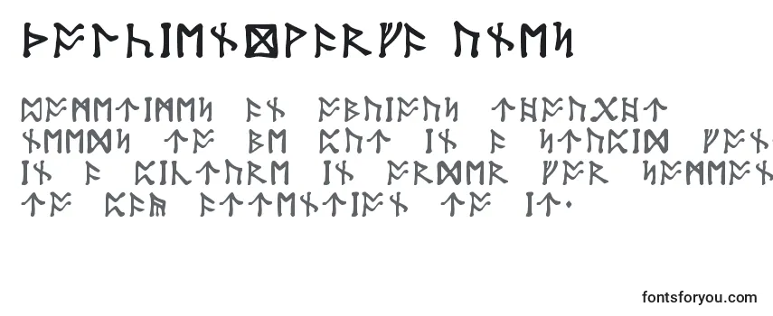 TolkienDwarfRunes Font
