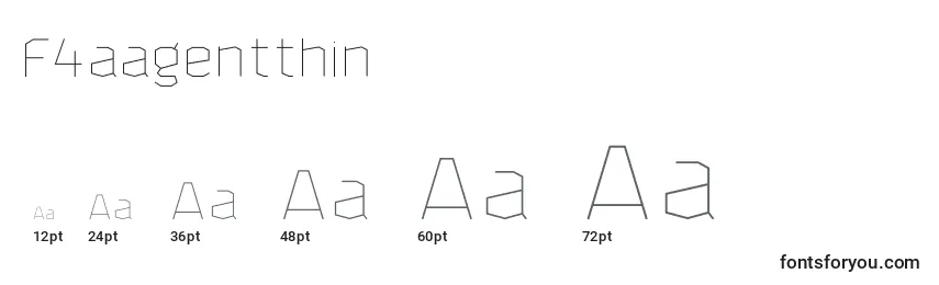 Размеры шрифта F4aagentthin