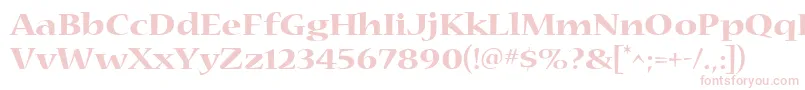 Nueva4 Font – Pink Fonts on White Background