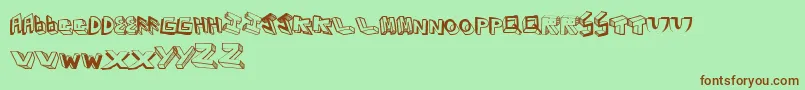 Más sobre la fuente Eighties fuente Eighties – Fuentes Marrones Sobre Fondo Verde