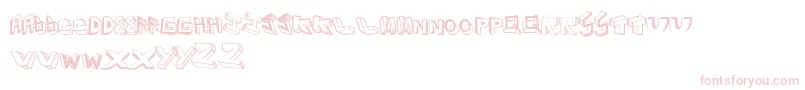 Eighties Font – Pink Fonts on White Background