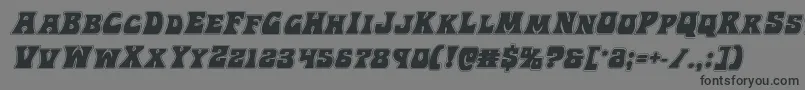 Hippocketacadital Font – Black Fonts on Gray Background