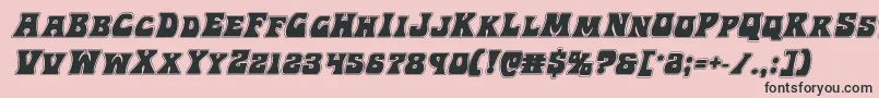 Hippocketacadital Font – Black Fonts on Pink Background