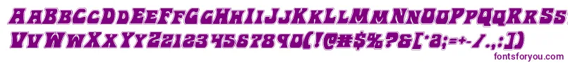 Hippocketacadital Font – Purple Fonts on White Background