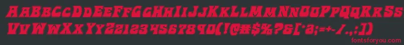 Hippocketacadital Font – Red Fonts on Black Background