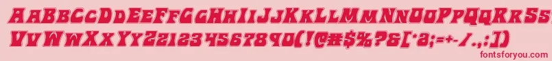 Hippocketacadital Font – Red Fonts on Pink Background