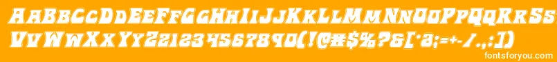 Hippocketacadital Font – White Fonts on Orange Background