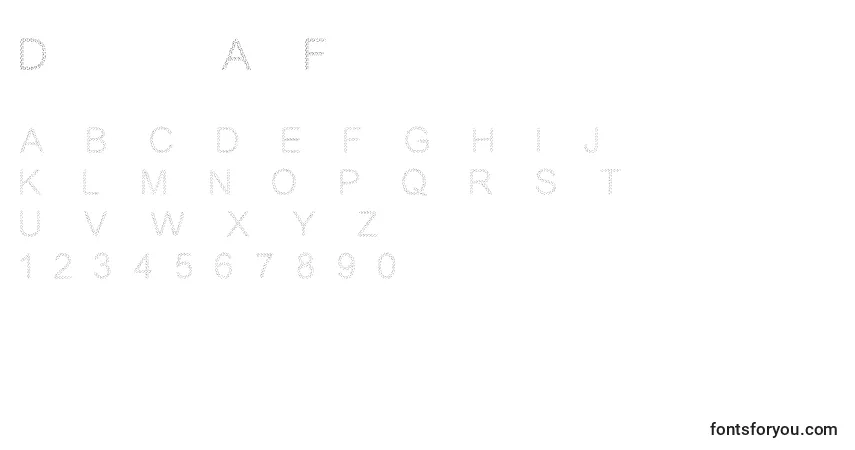 Шрифт DiamondsAreForever – алфавит, цифры, специальные символы