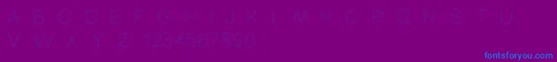 DiamondsAreForever Font – Blue Fonts on Purple Background