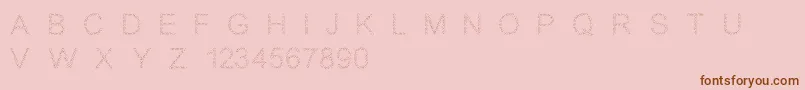 DiamondsAreForever Font – Brown Fonts on Pink Background