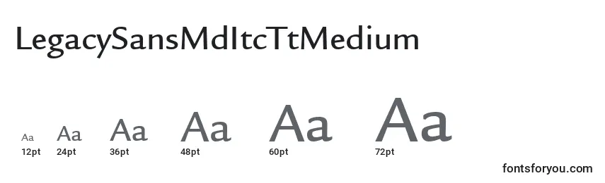 LegacySansMdItcTtMedium Font Sizes