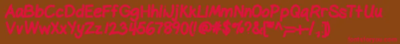Gelpenheavy Font – Red Fonts on Brown Background